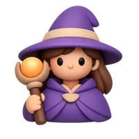 Woman Mage 3D icon