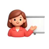 Woman Presenting 3D icon