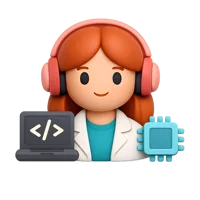 Woman Technologist 3D icon