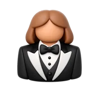 Woman Tuxedo 3D icon