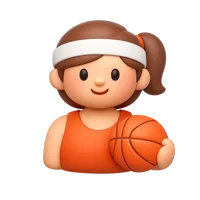 Woman With Ball 3D icon