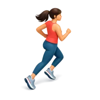 Women Running 3D icon
