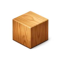 Wood Block 3D icon