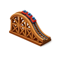 Wood Coaster 3D icon
