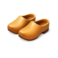 Wooden Clogs 3D icon