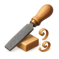 Woodworking Rasp 3D icon