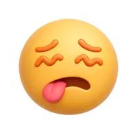 Woozy Face 3D icon