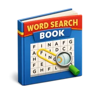 Blue Word Search Book 3D icon