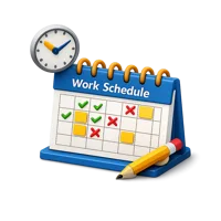 Work Schedule 3D icon