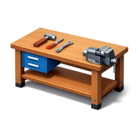 Brown Workbench 3D icon