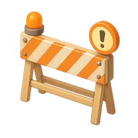 Worksite Barricade 3D icon