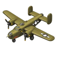 World War II B24 Bomber 3D icon