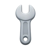 Wrench 3D icon