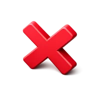 Wrong Symbol 3D icon