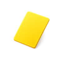 Yellow Card 3D icon
