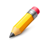 Yellow Pencil 3D icon