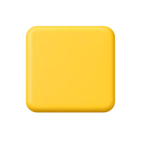 Yellow Square 3D icon