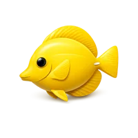 Yellow Tang 3D icon