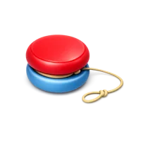 Blue Yo-Yo 3D icon