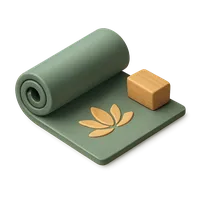 Yoga mat 3D icon