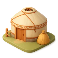 Yurt 3D icon