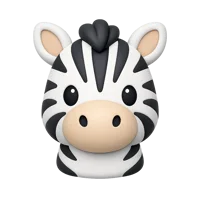Zebra 3D icon