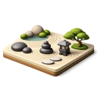 Green Zen Garden 3D icon