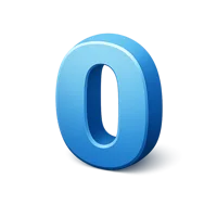 Zero 3D icon