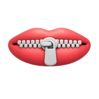Zipper Mouth 3D icon
