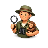 Orange Zoologist 3D icon