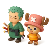 zoro , chopper, onepeice character 3D icon