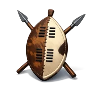 Zulu Shield 3D icon